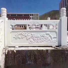 青石.花岗岩栏杆板 规格可自定石栏杆 带雕塑河边石栏杆