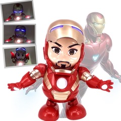 Dropshipping Same Model Flip Top Iron Man Dancing Robot Street Toy Wholesale 