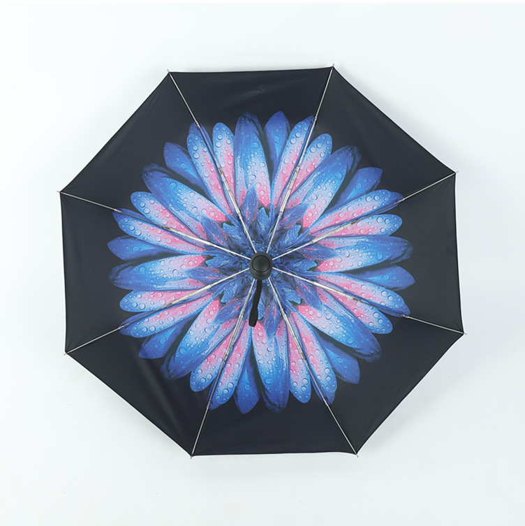 Paraguas automático de cinco veces Paraguas de bolsillo mini ultraligero para hombres Paraguas de Sol de plástico negro Protección solar para mujeres Paraguas de protección UV