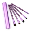 Five purple pipes in aluminum pipes
