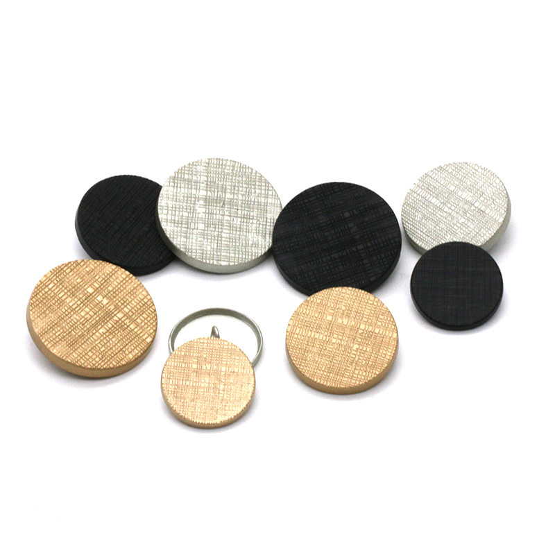 Factory supply metal round small square button cardigan suit men's and women's clothing round fashion hand stitched buttons
