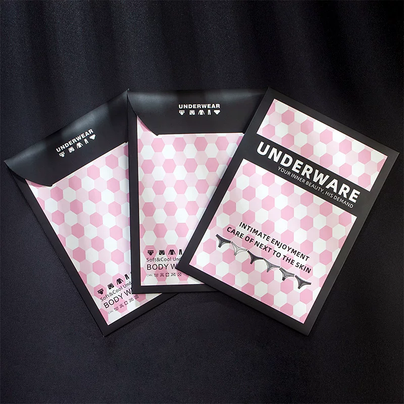 Underwear packaging box, leather-look gift pack, decorative sleeve, single-piece pouch