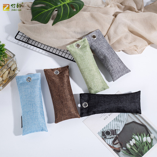 Amazon linen moisture-proof and deodorizing shoes bamboo charcoal bag home car activated carbon charcoal bag 50g75g100g