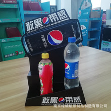 廠家直銷飲料紙展示架 超市貨台桌面食品創意可折疊紙貨架