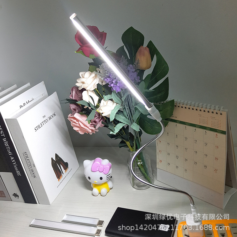 LED unidad flash USB luz de noche luz roja neta Luz de computadora USB bajo voltaje 5V tesoro de carga luz nocturna 5V toque unidad flash USB Luz