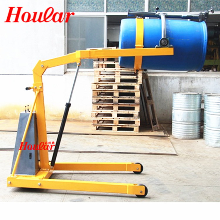 现货供应YL300电动单臂投料车多功能倒料车折臂式自动油桶倾倒车