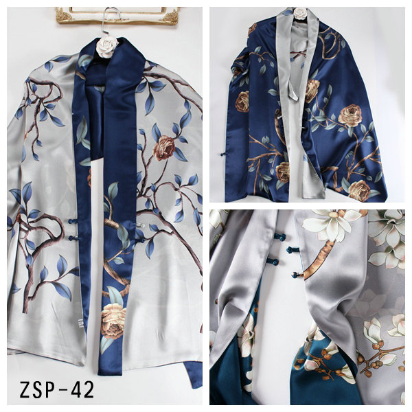 Silk long scarf