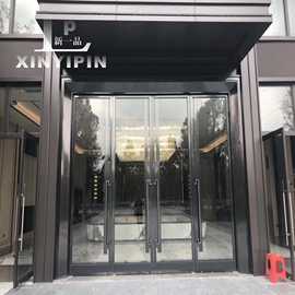 推拉门不锈钢地弹簧门营销中心大门售楼部酒店KTV防火门推拉窗