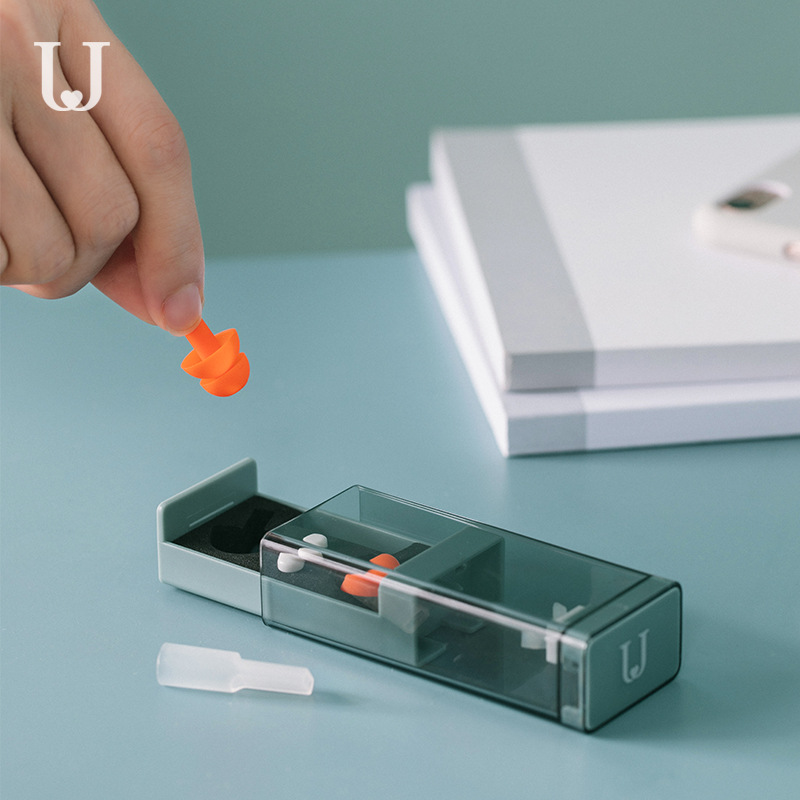 Jodun Judy tapones de espuma de memoria sueño estudiante anti-ruido dormitorio trabajo artefacto aislamiento acústico reducción de ruido tapones para los oídos de silicona