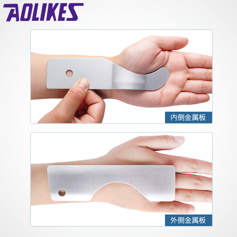 Articulación de muñeca banda de fijación transpirable muñeca esguince fractura fijación placa abrazadera férula muñeca