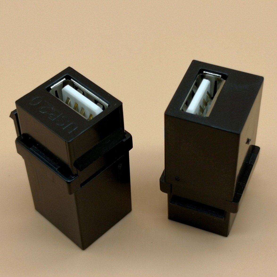 USB插座 直通型USB插座 双接头插座 数据连接插座 信息插座