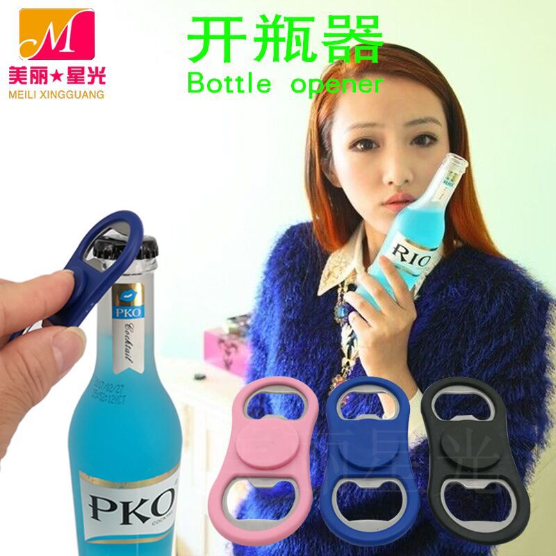 Abrebotellas de giroscopio de punta de dedo al por mayor de fábrica regalos de eventos publicitarios Abrebotellas de giroscopio de punta de dedo de acero inoxidable