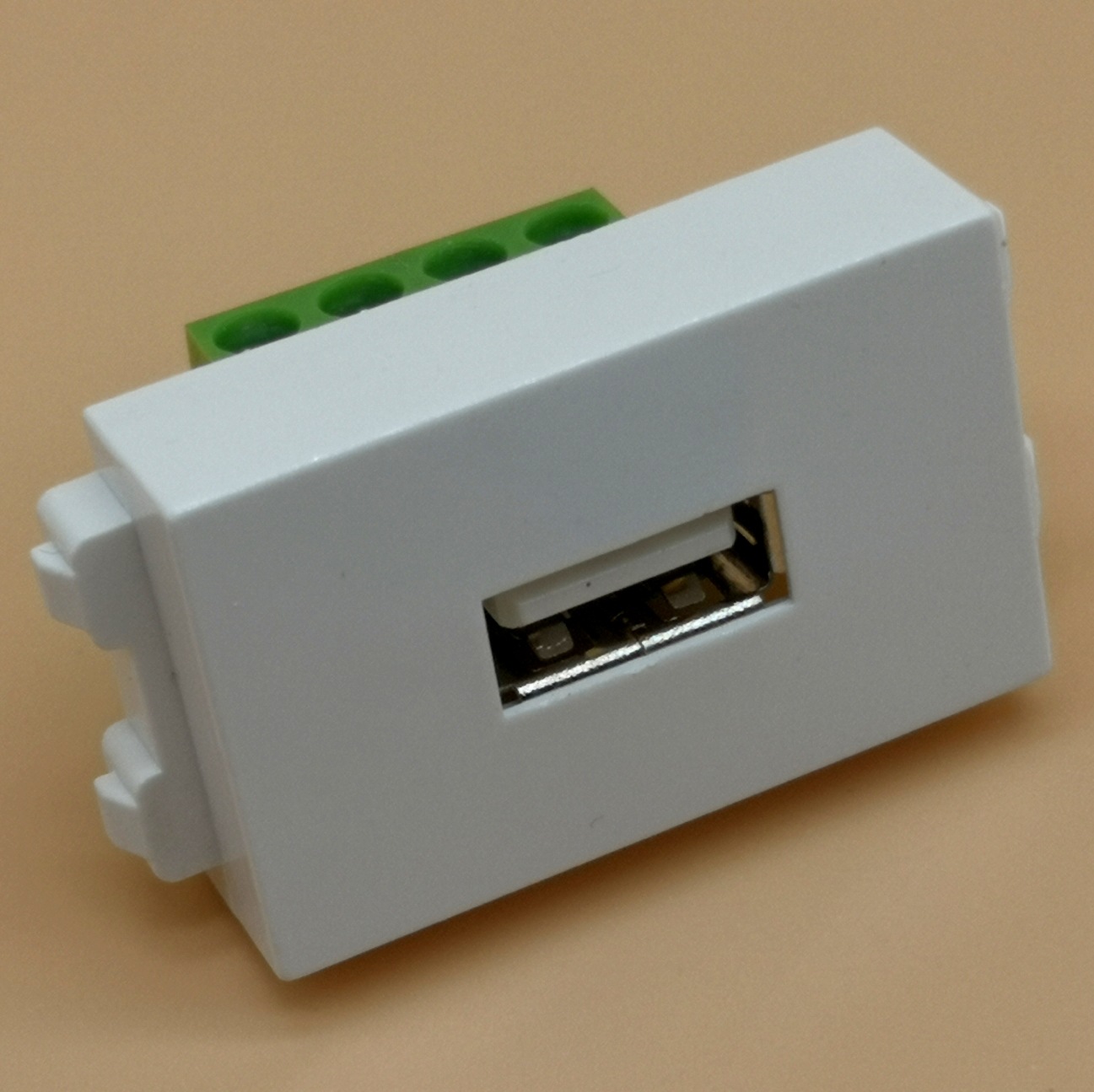 USB模块双接头USB插座面板信息插座数据传输USB插座