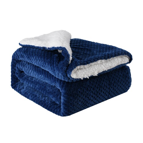 Cross-border new product thickened flannel sherpa composite double-layer blanket leisure throw blanket gift blanket all year round