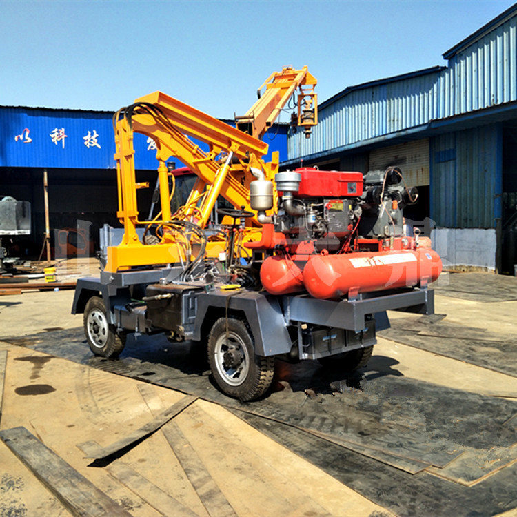 小型护栏钻孔机图片 波形护栏钻孔机价格 山路护栏钻孔机厂家