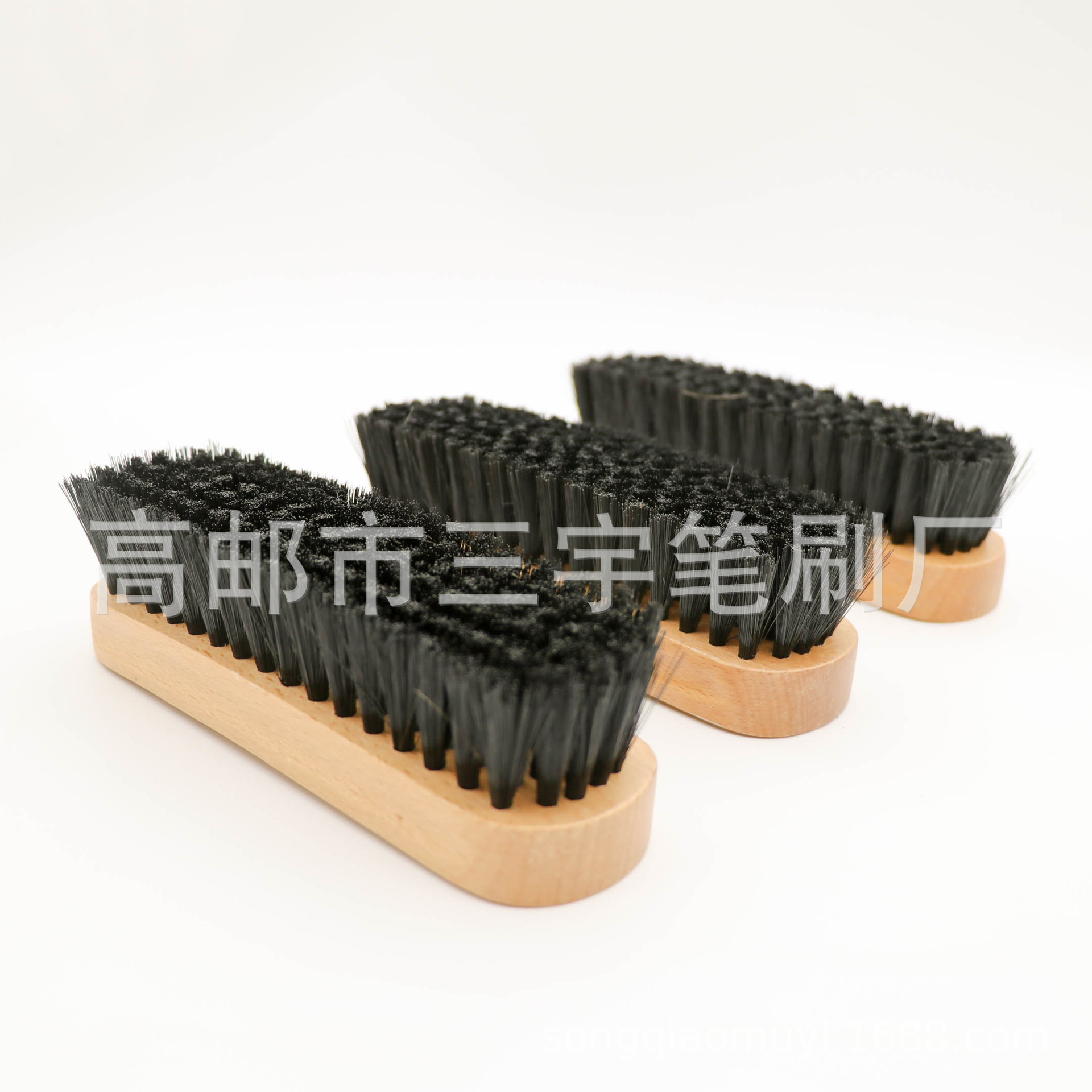 Venta al por mayor cepillo de zapatos de alta calidad cepillo de cuero pelo de caballo de haya ventas directas de fábrica profesional