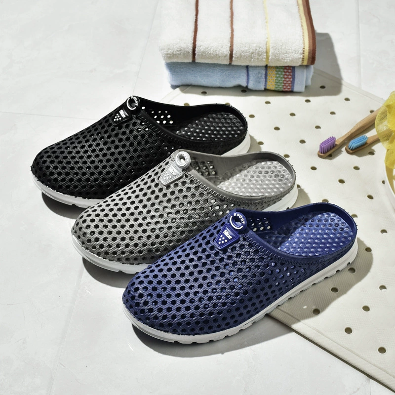 Новый материал с закрытым отверстием на спине «Птичье гнездо» для отдыха, альпинизма, дрейфующие мужские пластиковые сандалии для пар больших мальчиков