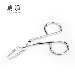 Chrome-plated stainless steel anti-rust and wear-resistant beauty scissors multifunctional eyebrow groomer and eyelash clip