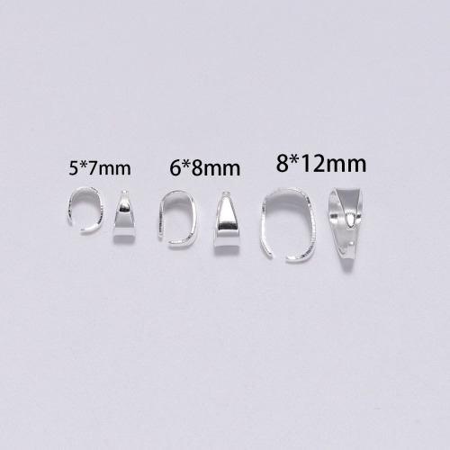 Metal melon seed clip handmade DIY jewelry accessories pendant clip necklace necklace clip pendant hook clip pendant holder