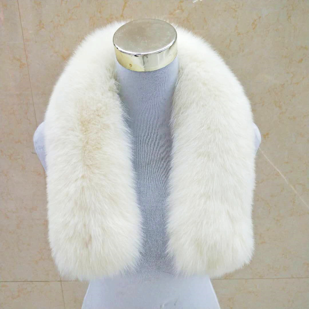 Manufacturer wholesale fur collar, real fox fur collar, fashionable down jacket women's accessories