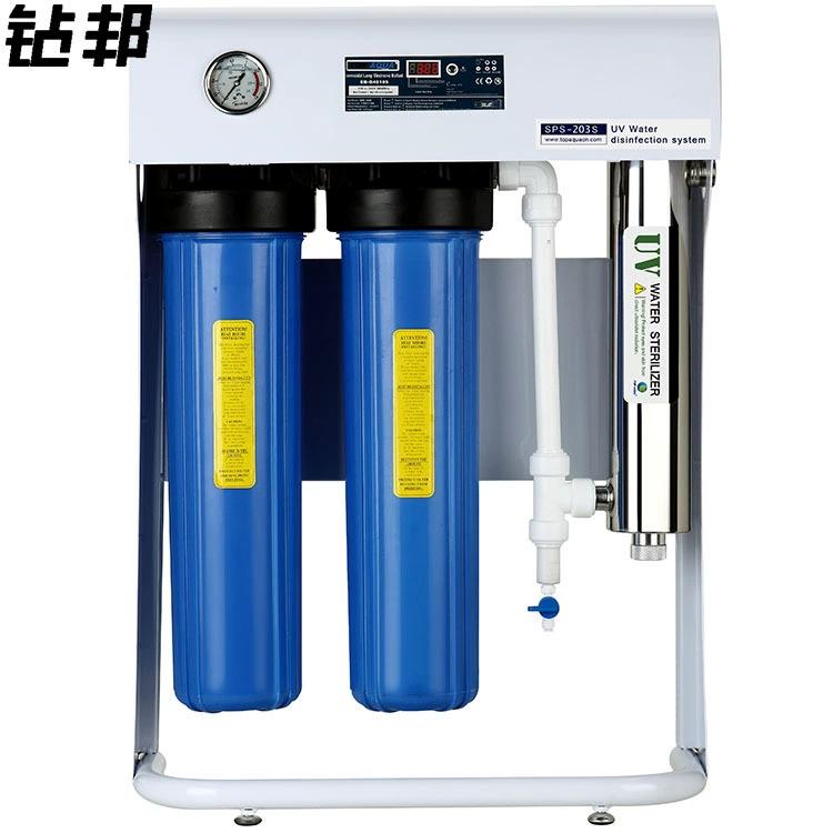 Буровой бытовой очиститель воды Ультрафиолетовая стерилизация система стерилизации передний фильтр весь дом очиститель воды оборудование оптом
