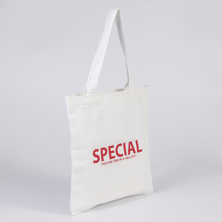 直销时尚简约字母购物广告宣传帆布袋手提袋棉布收纳袋印logo