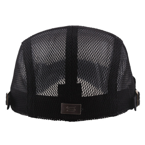 Summer mesh beret trendy men's and women's breathable forward cap outdoor sun protection peaked cap Amazon newsboy cap mesh cap