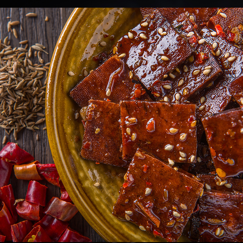 Bulk Pingjiang dried tofu, braised sauce, dried tofu, 5kg, fresh, mixed, spicy, dried, bulk wholesale, large size, free shipping