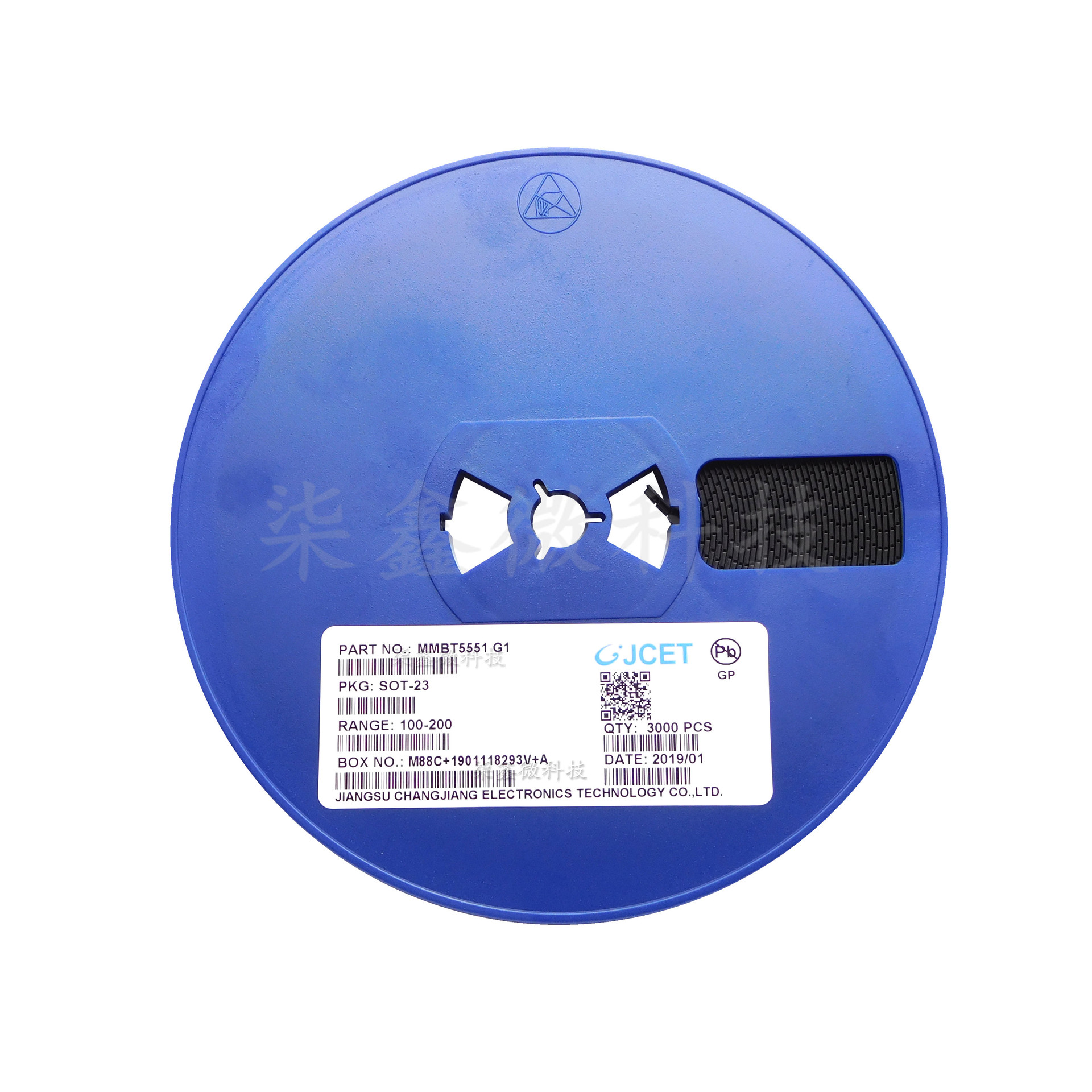 MMBT5551 G1 SOT-23 贴片三极管 CJ/长晶 原装正品