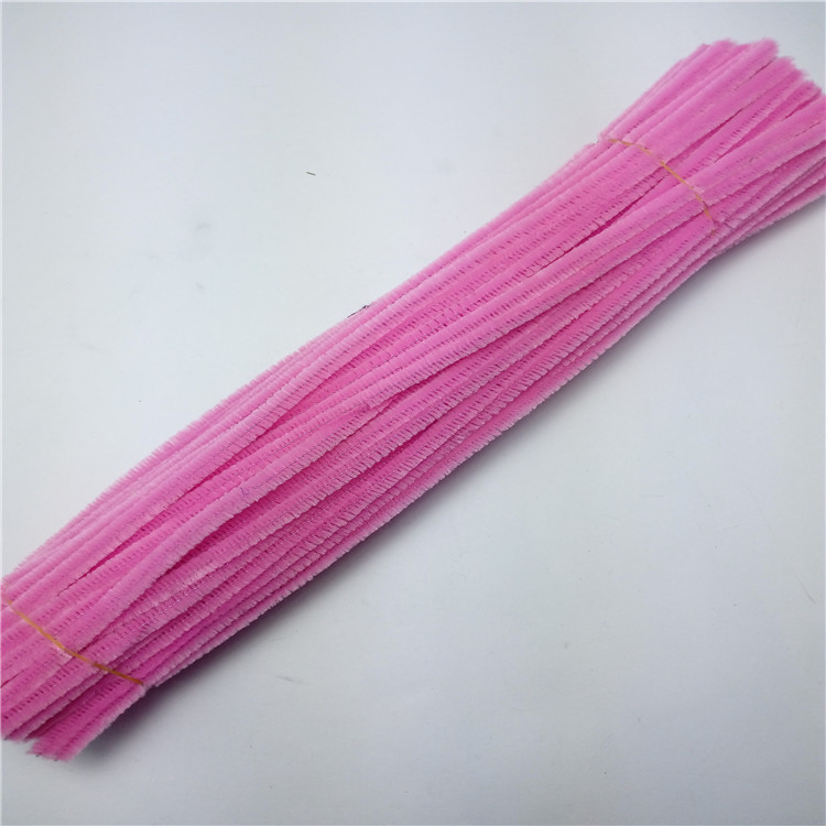 En stock colorido raíz peluda de los niños DIY Twisted stick tira felpa kindergarten hecho a mano peluche ramillete juguete