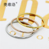 Classic fashionable ring stainless steel, Japanese and Korean, Korean style, three colors