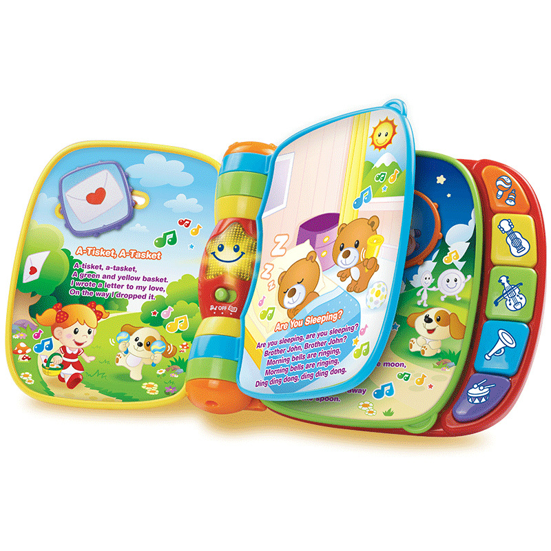 Weiyida bilingual Enlightenment Music Book baby toys tear-proof early teaching baby educational toys 6-36 months