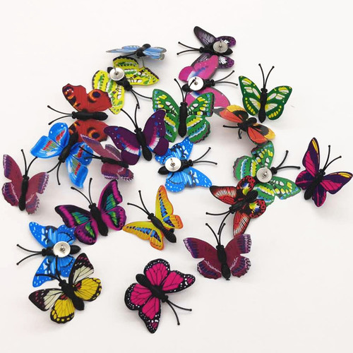 Amazon cross-border best-selling creative PVC simulated butterfly thumbtacks cork board fixed push-pin wall decoration diy