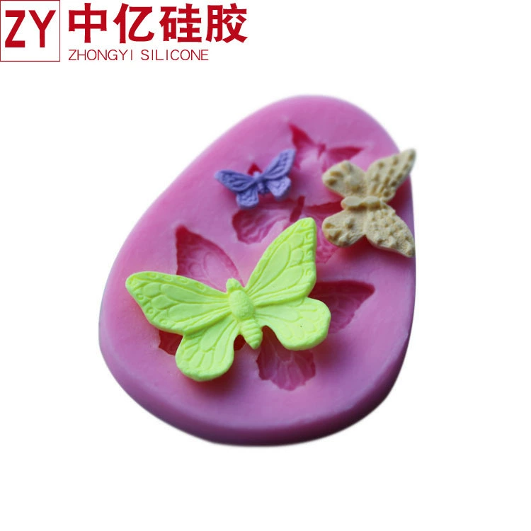 Силиконовый fondant жидкий силикон 3D форма 3 бабочка форма C056