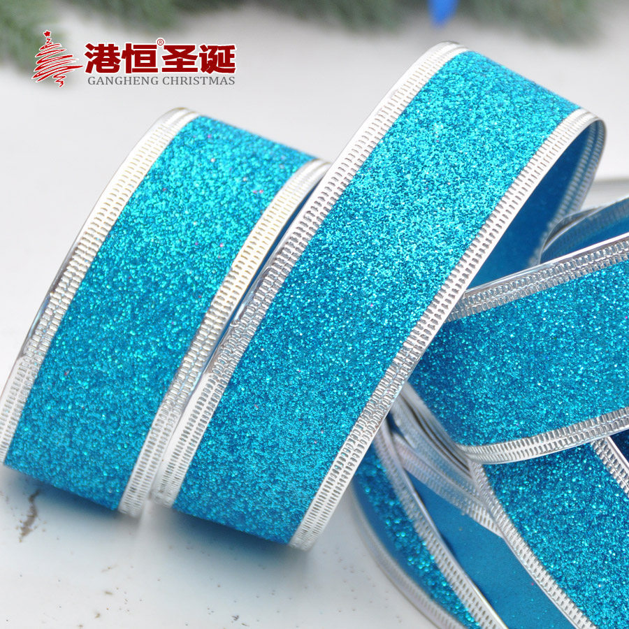 Hong Kong Heng cinta decorativa de Navidad 3/3,8 cm brillo rosa cinta decorativa colorida cinta de embalaje de regalo de Navidad