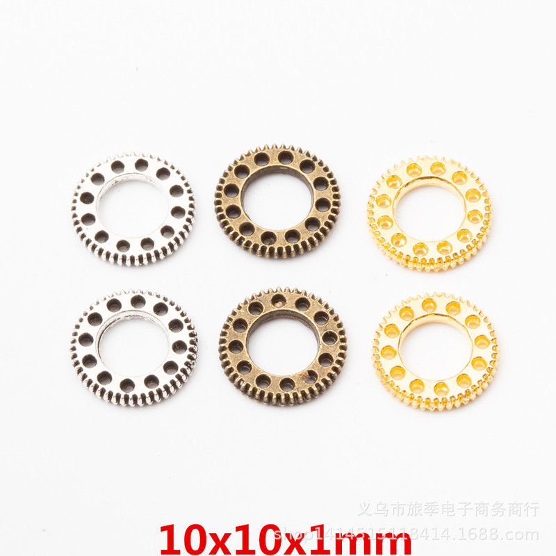 DIY Jewelry Accessories Retro Alloy Gear Pendant Zakka Wholesale Factory Direct Sale 4657