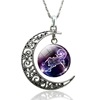 Foreign trade explosion 12 constellation necklace silver animal starry sky sky time gem crescent pendant supply supply of spot spot wholesale