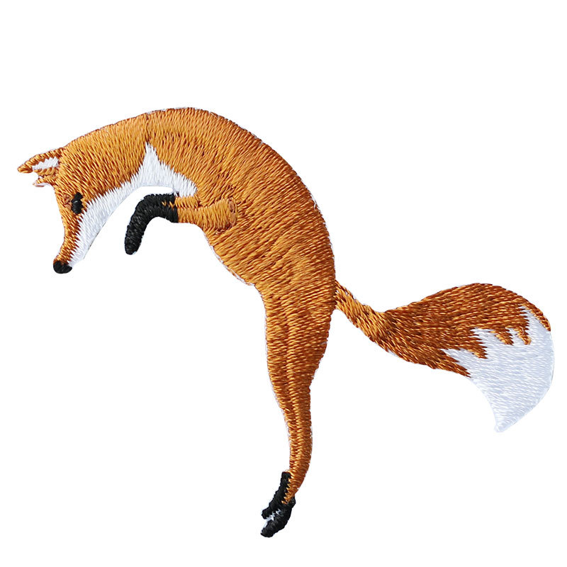 Fox multi-forma de ropa de tamaño pequeño parche zapatos y sombreros bolsa de decoración de la mano cuenta bricolaje todo partido de la moda de planchar pegatinas