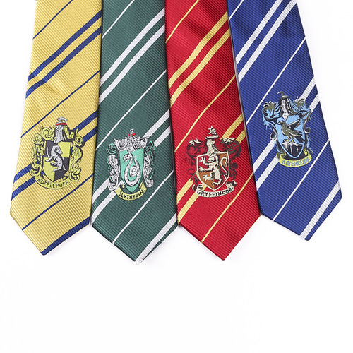 Harry Potter tie LOGO badge college style tie cosplay Harry Potter four college ties