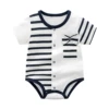 Contrasting blue strip x white triangle hac
