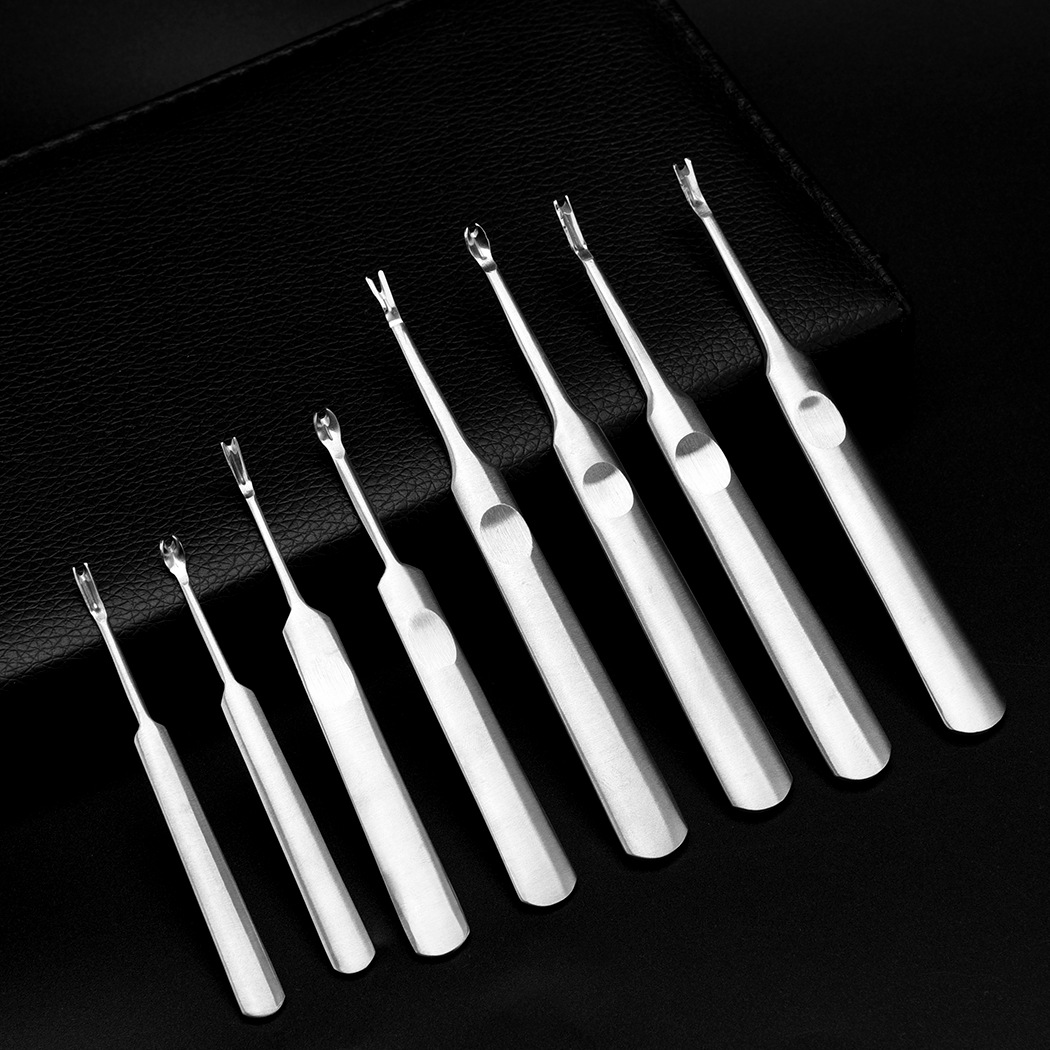 Exfoliating manicure tools set for manicure stainless steel