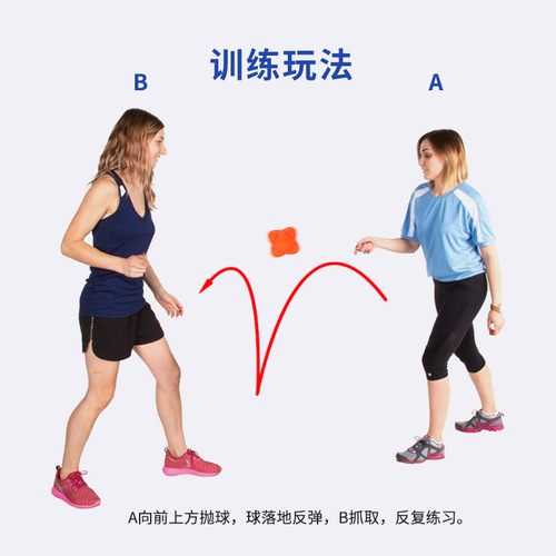 Direct selling high elastic food grade silicone hexagonal reaction ball sensitive rebound ball agility training speed ball fascia ball