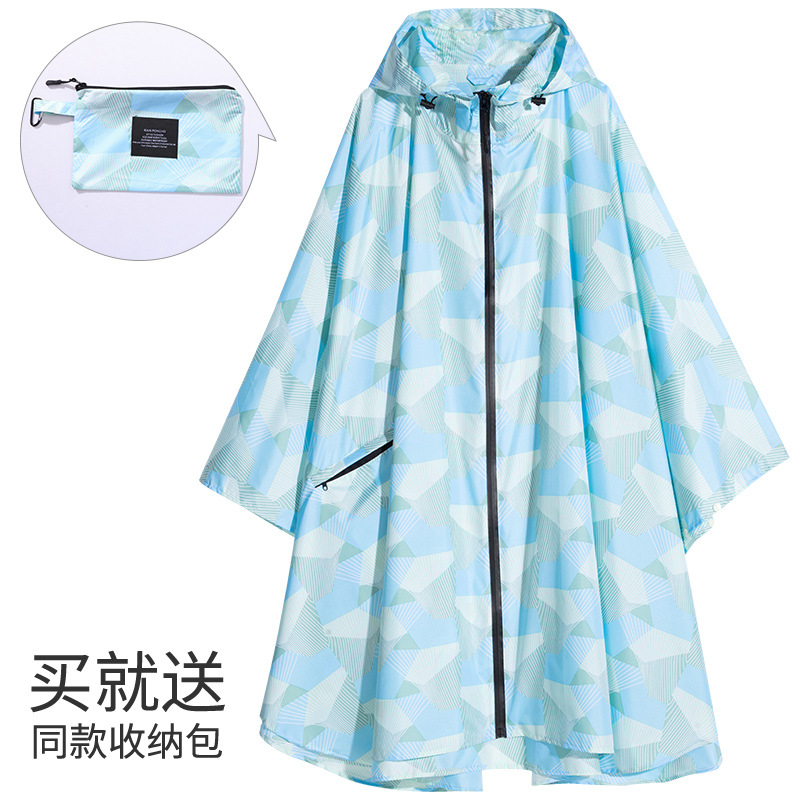 Fabricantes venden japonés Corea del Sur moda Capa delgada hombres y mujeres adultos impermeable poncho mochila ciclismo Amazon comercio exterior image 41