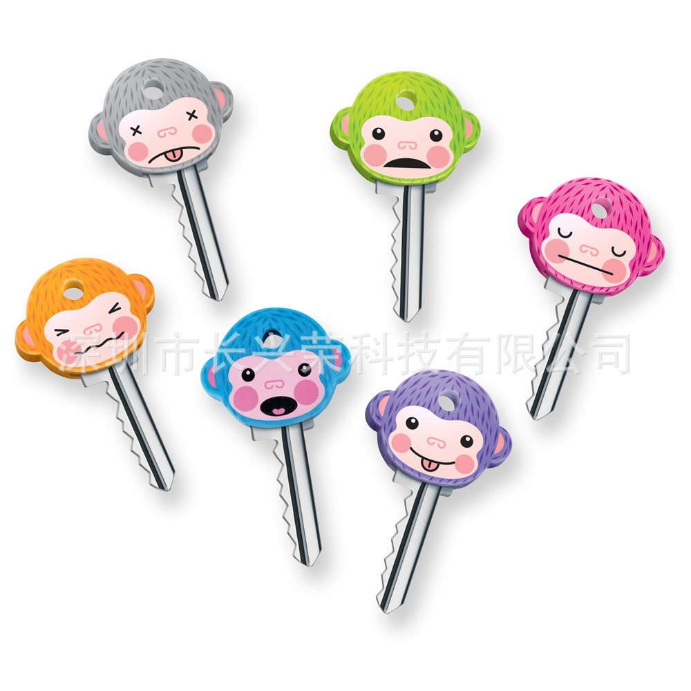 供应软胶钥匙套 卡通软胶猴子钥匙套 猴子钥匙保护套 滴胶钥匙套