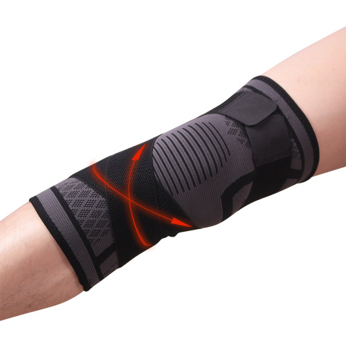 New Compression Knit Sports Knee Support for Badminton Running Fitness Outdoor Hiking Knee Support Cross-border