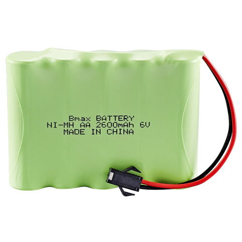New 6V high capacity rechargeable battery pack remote control car nickel metal hydride battery 2600mAH accessories SM plug universal