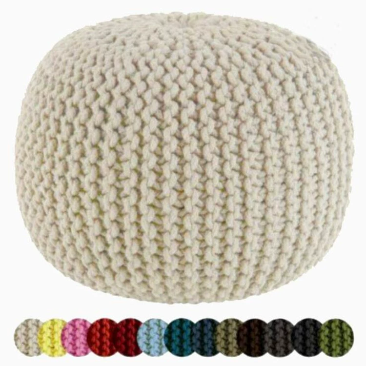 Скандинавский простой Съемный и моющийся круглый коврик ручной работы, креативный коврик, ленивый диван, татами, подставка для ног, табурет для обуви