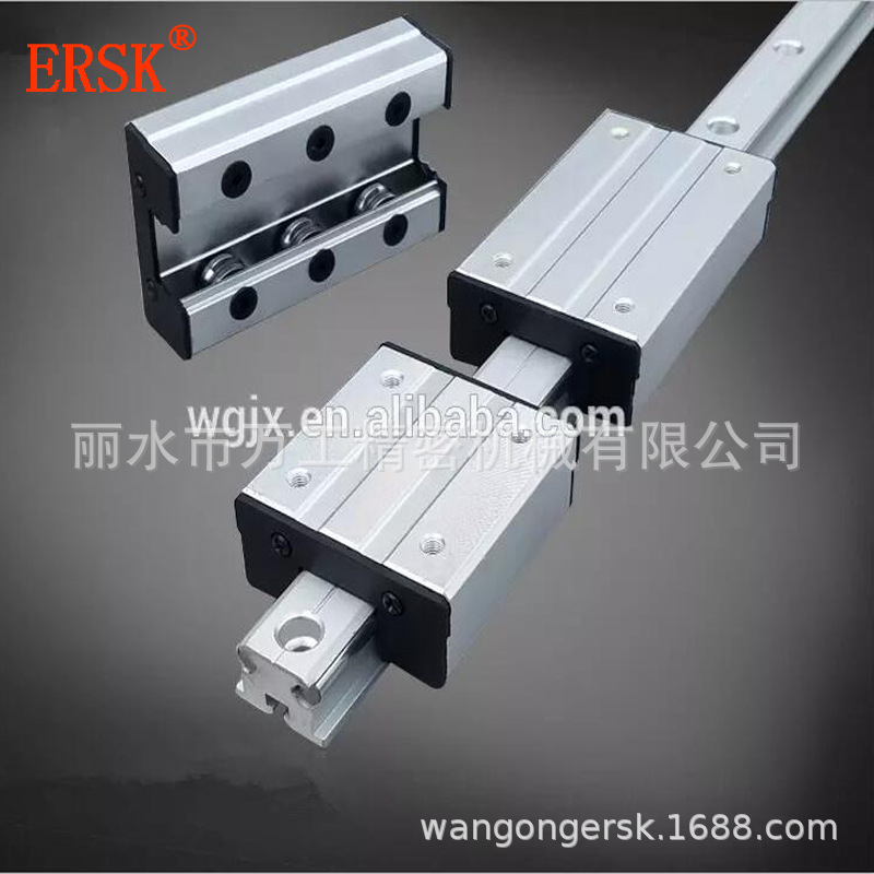 热销双轴芯滚轮导轨，高速导轨，直线光轴，木工机械导轨，方导轨