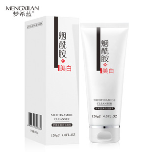 Mengxilan Niacinamide Whitening Facial Cleanser 120g Soft, Clean, Refreshing, Whitening Facial Cleanser, One Piece for Skin Cleansing