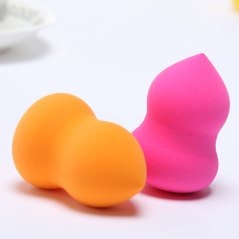 Boutique 4*6 large bubble water large water drop gourd oblique cut non-latex powder puff cosmetic cotton makeup egg outer packaging